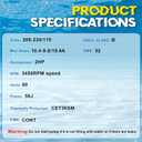 UST1202 Pool Pump Motor 2HP - Fit for A.O. Smith SP2615X20 Super Pump, 56J Frame, 115/230V Dual Voltage, 3450 RPM, 1045 Steel Shaft, Swimming Pool Replacement Motor