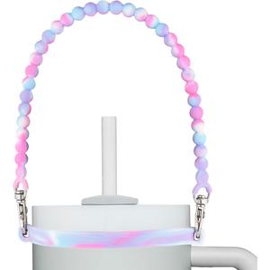 Water Bottle Handle - Silicone Water Bottle Sling, Carrier, Holder with Strap Compatible Stanley Cup Accessories