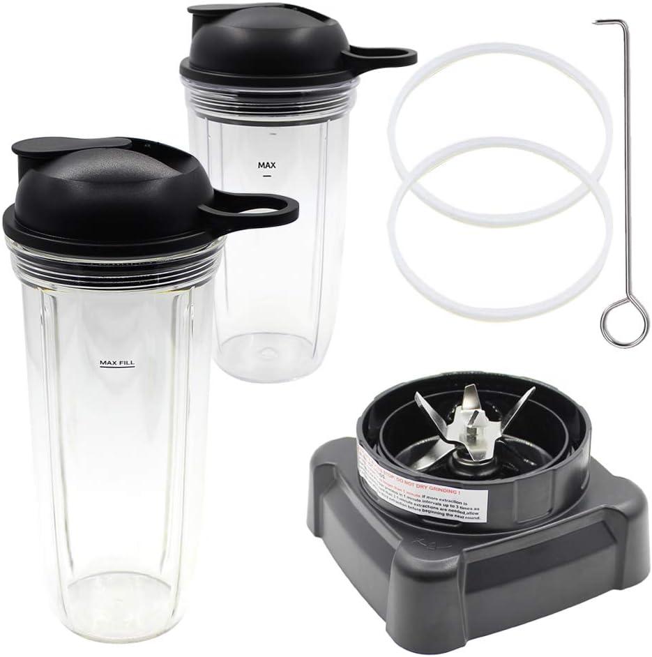 Replacement Parts New Blade with Cup and Lid Intended for Nutri Ninja Blender BL610