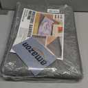 Mohawk Home Low Profile Waterproof Rug Pad Utility Solid Gray 4' X 6' Pet and Kid Proof Rug Pad Perfect for Kitchen, Living Room, Kids Room, Dining Room, Hallway