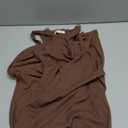 QINSEN Women's Square Neck with Lace Detail Long Maxi Dress Sleeveless Lounge Ribbed Full Length Dresses (Medium, Brown)