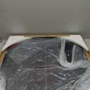 Honyee Round Glass Coffee Table, 30.7" Small Coffee Table with Tempered Glass Top and Wood Grain Base, Modern Circle Coffee Table for Living Room, Easy Assembly, Natural (30.7*30.7*15.4 inch)