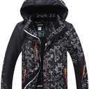 PHIBEE Big Boy's Waterproof Breathable Snowboard Ski Jacket 146/152cm