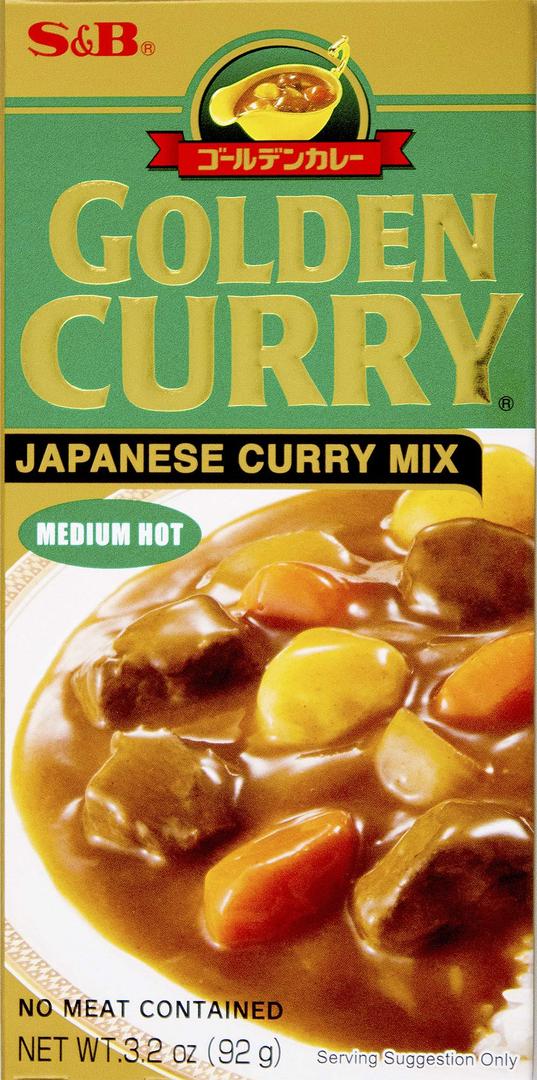 S&B, Golden Curry Japanese curry Mix, Medium Hot, 3.2 oz EXP: 13/01/2028