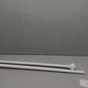 Matte White Window Curtain Rods 36 to 72 Inch, Adjustable Curtain Rod,Heavy Duty Window Rods,Thicken Sturdy Drapery Rods,Single Telescoping Decorative Curtain Rod for Window