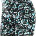 Yonique Womens Swim Shorts High Waisted Swim Bottoms Tummy Control Bathing Suit Bottom Boy Shorts (Blue, L)