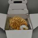 Maplefield Cat Stuffed Animal Doll - Realistic Breathing Cat Toy - Soft Synthetic Fur & Purring Stuffed Toy - Soothing Life-Like Kitten Plush - Tabby Kitten, Pack of 1