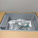 2PACK Stainless Steel Litter Box, Metal Litter Boxs with Lid High Sides, XL Extra Large Litter Box for Big Cats, Never Absorbs Odors, Leak-Proof, Stain-Free, Rust-Free, Easy to Clean, Scoop Included