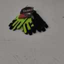 BOSS Men's Task 3-Pack High Performance Synthetic Leather Palm Work Gloves, Abrasion Resistant, Black, Red, Yellow, XL (Large)