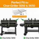 Hisencn Warming Rack for Char Griller 5050 3001 5650 5072 3008, Grill Rack for Chargriller Parts Replacement, Parts for Char Griller 5050 Warming Rack