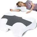 Side Sleeper Pillow with Arm Hole, Memory Foam Pillow for Neck and Shoulder Pain Relief, Multi-Angle Armholes Pillow for Many Sleeping Positions, Ergonomic Support Pillow for Side Sleepers (Grey)