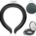 Neck CoolingTube with Insulated Bag, Reusable Ice Coolers Wearable Body Cooling Products, Neck Coolers for Hot Weather (Black)