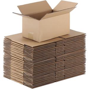 CRUGLA Shipping Corrugated Boxes Mailers 7x5x4 inch, Kraft Cardboards Packing Boxes for Business, Home, Packs of 25 (Brown)