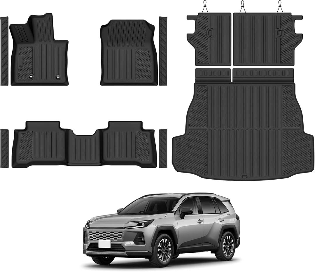 Floor Mats for 2026 Toyota RAV4 Hybrid(Not for PHEV)(W/o Cargo Subwoofer)