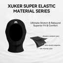 XUKER Ultra Stretch Neoprene Wetsuit Hood 3mm/5mm for Men Women - Ideal for Diving & Surfing (Blue, M)