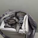 Travel Crib, Portable Crib for Baby, Pack and Play for Babies and Toddler, Lightweight Backpack Design,Foldable Travel Baby Playpen with Mattress(Dark Grey)