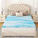 Mattress Topper Twin - 2 Inch Memory Foam Mattress Topper Cooling Gel Infusion CertiPUR Certified