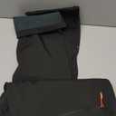 Gash Hao Mens Snow Ski Waterproof Softshell Snowboard Pants Outdoor Hiking Fleece Lined Zipper Bottom Leg (42W x 32L, Black)