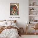 TcnBzydkij Tiger in Bathtub Canvas Wall Art Print Pink Kitsch Bathroom Aesthetic Poster Funny Animal Wall Art Maximalist Dopamine Picture Print for Bathroom Restroom Decor 12x18inch Unframed (style-7-Unframed)