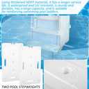 2 PCS Swimming Pool Ladder Weights with 12 Adjustable Straps, Universal Water Sand Anchors Bin Stabilizers for Above Ground HDPE Swimming Pool Step Weights for Inside Pools Easy Step System