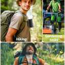 Portable Waist Fan, Shirt Fans Rechargeable with 25H Battery Life, 4 Speed Powerful Belt Fan with 6600 RPM Personal Cool Clip Fans Under Shirt for Men Women Farm Work Outdoor Hiking - Blue