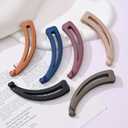 2 x 6 Pieces Banana Hair Clips for Women,Cute Banana Clip for Thin Fine Thick hair,Non Slip Banana Claw Clips (Black,Brown,Cream,Orange,Navy,Carmine)