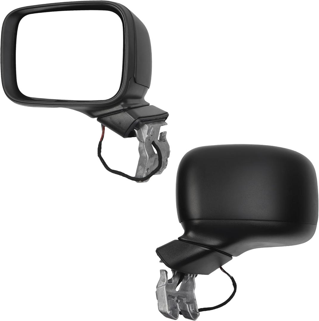 Dasbecan Driver Side Door Mirror Compatible with 2015-2023 Jeep Renegade Heated Manual Fold Power Glass Left Mirror Replaces# 5VZ86LXHAA (5Pins