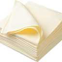 Solution-Dyed 100% Polyester Cloth Napkins  Durable, Easy-Care Cloth Napkin for Restaurants & Eventss, 20"x20", Light Beige, Set of 12