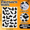 9 x Faccito 480 Pcs Bat Halloween Party Stickers for Kids Bulk Jack-o-Lantern Pumpkin Ghost Spider Black Bat Green Zombies Black Cat Candy Corn Witch Hat Assorted Sticker for Halloween Party Favor