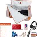 Convertible Garment Bag with Shoulder Strap, Carry on Garment Duffel Bag for Men Women,Waterproof & Wrinkle-Free Suit Carrier for Business Trips & Weekend Getaways, Foldable & Lightweight