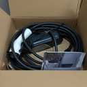 40Ft Cord EV Charger, 16Amp 110V/240V Portable Level 1 Level 2 Electric Vehicle Charging Station with NEMA 6-20 Plug & NEMA 5-15 Adapter for J1772 Electric Cars