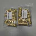 2 x Boltigen Plumbing Fittings 1/2 inch, 6pack No Lead Brass Push Fit to Connect Couplings, 2pcs Straight, 2pcs 90 Degree Elbows, 2pcs Tee, with Disconnect Clip, for Connecting Copper, PEX, CPVC