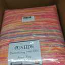 USTIDE Vibrant Rainbow Area Rug 5x7/55"x78" Colorful Stripe Kids Rug Plush Machine Washable Rug for Girls Bedroom Nonslip Kids Carpet for Nursery Soft Playroom Home Decor