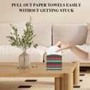 Christmas Tissue Box Cover, Green Tissue Holder Square with Bottom Belt for Home Bathroom Office Nightstand Car Vanity Desk, Housewarming Gifts Ideas for Women Friends Mom -24