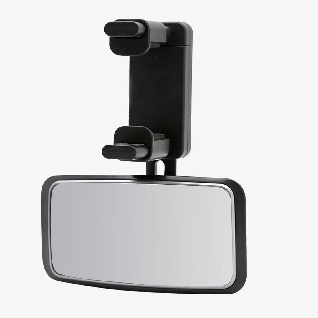 360 Degree Adjustable Baby Car Mirror, No Dead Angle Automotive Convex Mirrors Facing Back Seat, Clip-On HD Glass Vehicle Rearview Mirrors for Car, SUV, Truck