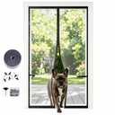 Magnetic Mesh Screen Door Curtain for Summer,38" W x 79" H, Breathable Net Cover with Self-Sealing Magnets, Gray (Summer Gray, Fit Door 36"x78")