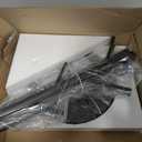 Coat Rack with Natural Marble Base, Metal Freestanding Coat Rack with 8 Hooks, 3 Adjustable Size Sturdy Coat Tree for Bags, Coats, and Hats for Entryway, Hallway, Bedroom, Office, Black