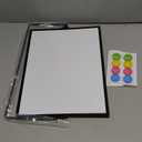 Dry Erase Magnetic White Board, 16" x 12" Black Framed Double-Sided Desktop Whiteboard with Stand, Portable Small Whiteboard Set for Drawing, Office, Home, School