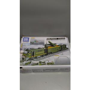 Military Train Building Kit, Compatible with Lego Militarys Army Train Building Block with Lights, Missiles, Trucks and Train Tracks, Gift for Military Lovers, Teens and Adults (1174 Pieces)