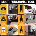 20V Cordless Oscillating Tool with Battery, Brushless Variable Speed Oscillating Multi-Tool with 3 Oscillation Angle, 25 Accessories, Ideal for Cutting, Sanding, Grinding, Scraping & More