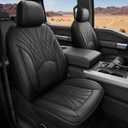 FREESOO Leather Seat Covers for Ford F150 SuperCrew/Crew Cab 2015-2026