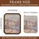 11x14 Vintage Picture Frame, Brown Gold Antique 11 by 14 Picture Frame with Glass Front, Ornate Victorian 11x 14 Gold Frame for Wall Mount or Tabletop Display, Mothers Day Gift for Mom (Bronze/Gold, 11X14)