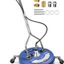Pressure Washer Surface Cleaner 20'', 4500PSI Power Washer Surface Cleaner Attachment with Wheels, Pressure Washer Accessory for Driveway Sidewalk Curb Deck Patio Cleaning, 3/8'' Quick-Connect (Serenity)
