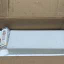 Outdoor Post Lights Waterproof Metal Frame with Milk White Frosted Glass Pier Mount Outdoor Lighting Fixtures(with 3-Inch Pier Mount Base) Pillar Light Post Lantern for Garden Backyard and Porch