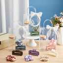 SiliFine 25 Pcs/6 Set Birthday Gifts for Girls, Multicolor Birthday Gifts Party Supplies 6 Glass Cups 6 Hair Bands 6 Hair Clip 6 Tote Bags 1 Ribbon for Women Spa Sleepover Slumber Party Favor