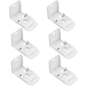 6pcs Tube Diameter 48x29mm Roman Blinds Push Spring Bracket for Face Fixing Side Winder Head Rail Shutters Roller Blind Brackets