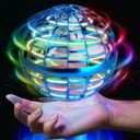 SVJJ 2023 Flying Orb Ball Toy, Flying Toy Boomerang Fly Spinners for Kids Adults Indoor Outdoor Flying Ball Toy, Globe 360Rotating Hand Controlled Flying Orb Ball Toys Magic Toy (Blue), TSM004-B