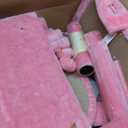 Sweetcrispy 54-Inch Cat Tree Tower  Multi-Level with Sisal Scratching Post, Perfect Pet Gift, Indoor Condo with Climbing Ladder, Plush Toy, and More Animal Stuff, Pink