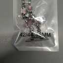 Gold Watch Bands Compatible with Fitbit Versa 4 /Versa 3/Fitbit Sense 2/Sense Bands Women, Unique Charms Chain Strap Pandora Bracelet Wristband for Versa 4 3 Sense 2 Smartwatch (Pink Flower+Silver)