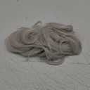 CJL HAIR Claw Clip Short Ponytail Hair Extensions DIY Bendable Metals Messy Bun Hair Piece for Wonen Wavy Curly Synthetic Fake Hairpieces White
